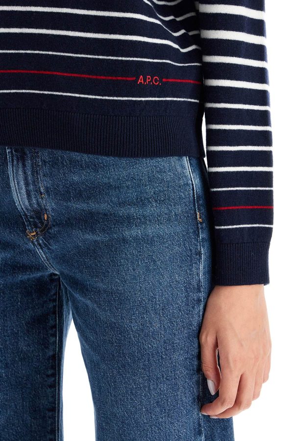 A.P.C. Striped Wool Billie Pullover For Cheap