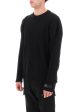 Versace Ribbed-Knit Sweater With Leather Straps For Discount