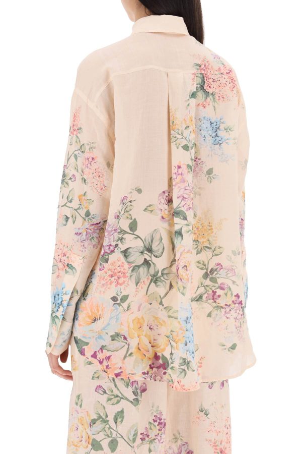 Zimmermann Floral Halliday Shirt Discount