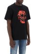 Alexander Mcqueen Wax Flower Skull Printed T-Shirt Sale