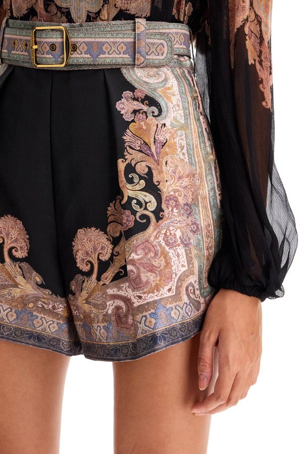 Zimmermann Silk And Cotton Set Of Shorts With Fashion