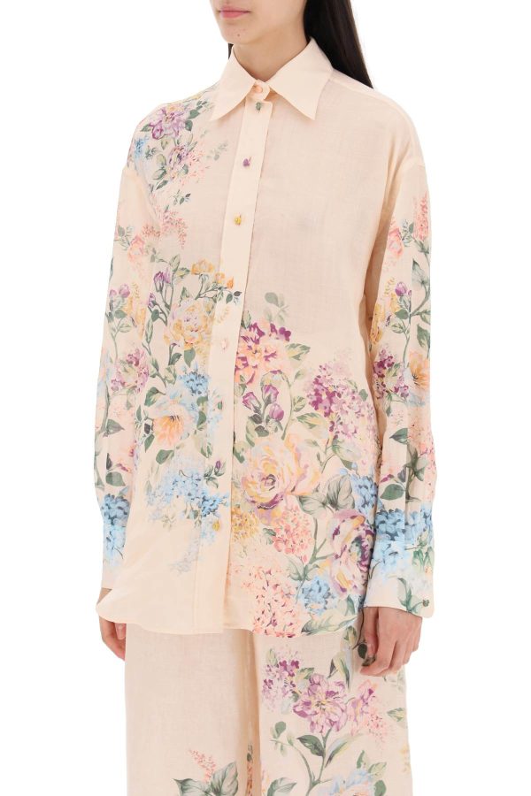 Zimmermann Floral Halliday Shirt Discount