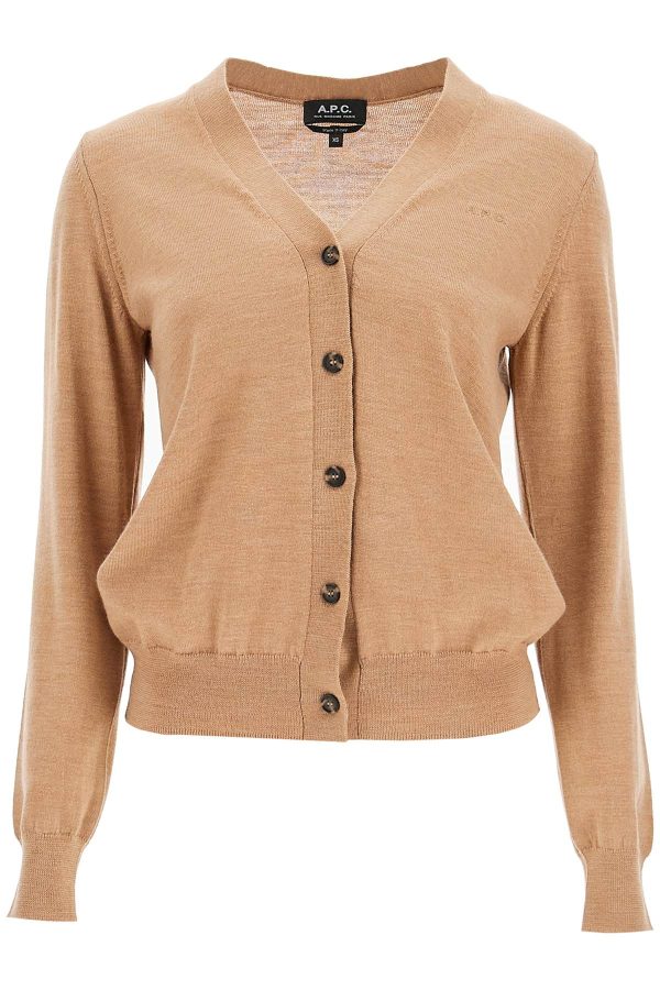 A.P.C. Salome Wool Cardigan For on Sale