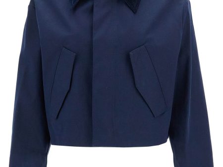 Ami Alexandre Matiussi Cropped Canvas Jacket For Women Online