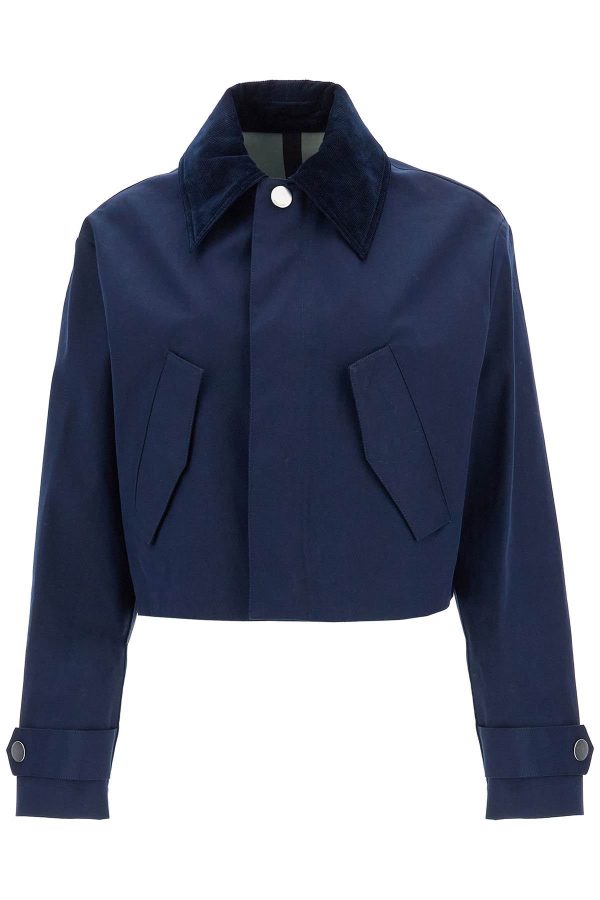 Ami Alexandre Matiussi Cropped Canvas Jacket For Women Online