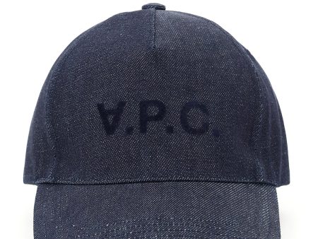 A.P.C. Eden Denim Baseball Cap on Sale