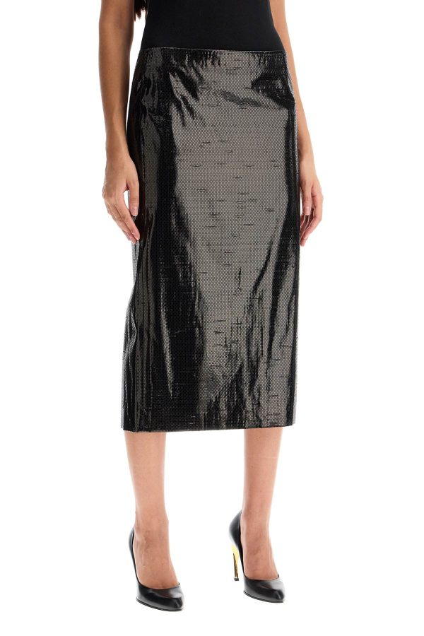 Alexander Mcqueen Silk Tarpaulin Skirt Fashion