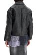 Acne Studios Padded Sand-Colored Leather Jacket Online Hot Sale