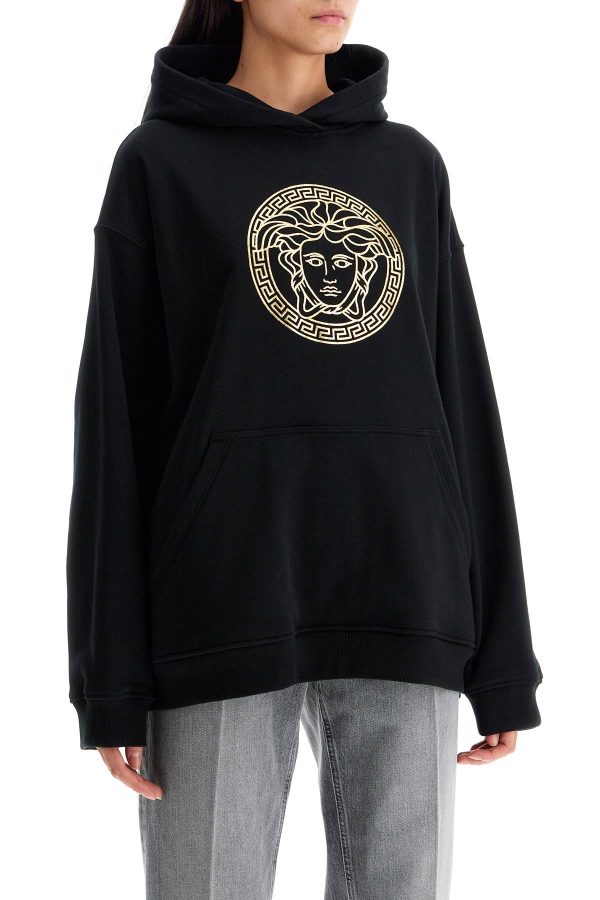 Versace Hooded Sweatshirt With Med Cheap