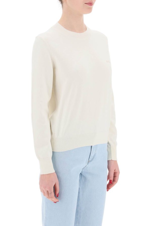 A.P.C. Vera Cotton Crewneck Pullover Hot on Sale