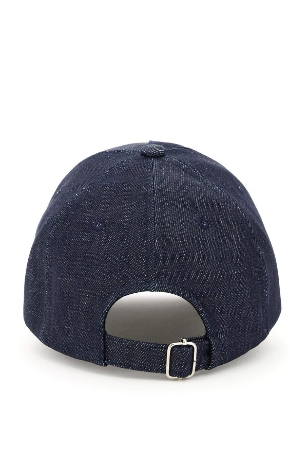 A.P.C. Eden Denim Baseball Cap on Sale