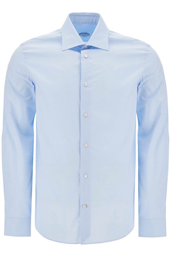 Vincenzo Di Ruggiero Slim Fit Twill Shirt For Men For Sale