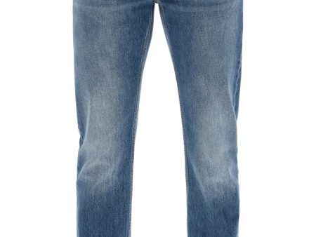 Alexander Mcqueen Straight Leg Jeans With Faux Pocket On The Back. Fashion