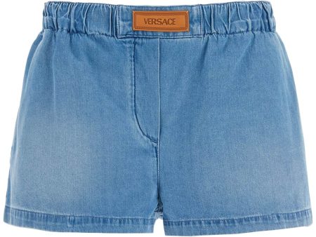 Versace Lightweight Denim Shorts For Men Hot on Sale