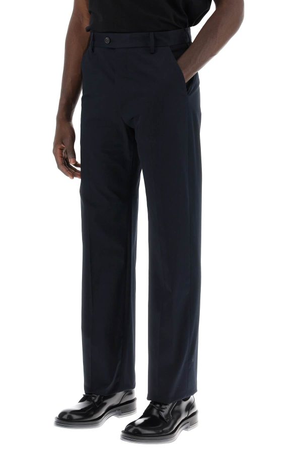 Alexander Mcqueen Chino Pants With Logo Lettering On The Online