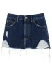 Acne Studios Destroyed Denim Mini Skirt Online Hot Sale